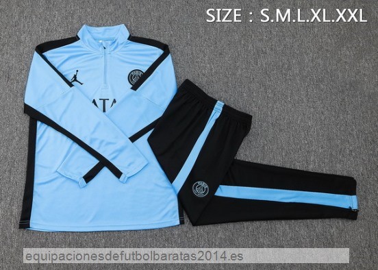 Nuevo Conjunto Completo Sudadera Entrenamiento Paris Saint Germain 23/24 Azul II Negro Baratas